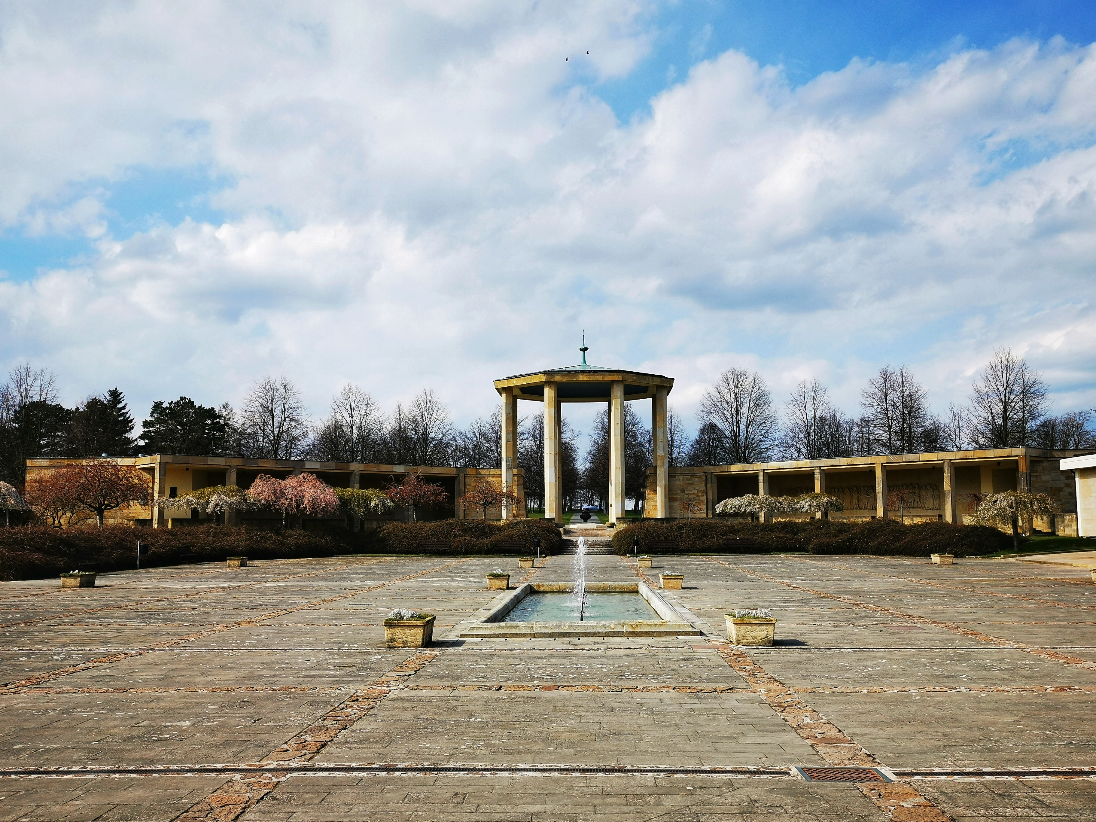 Gloriet at Lidice Memorial, designed by František Marek.