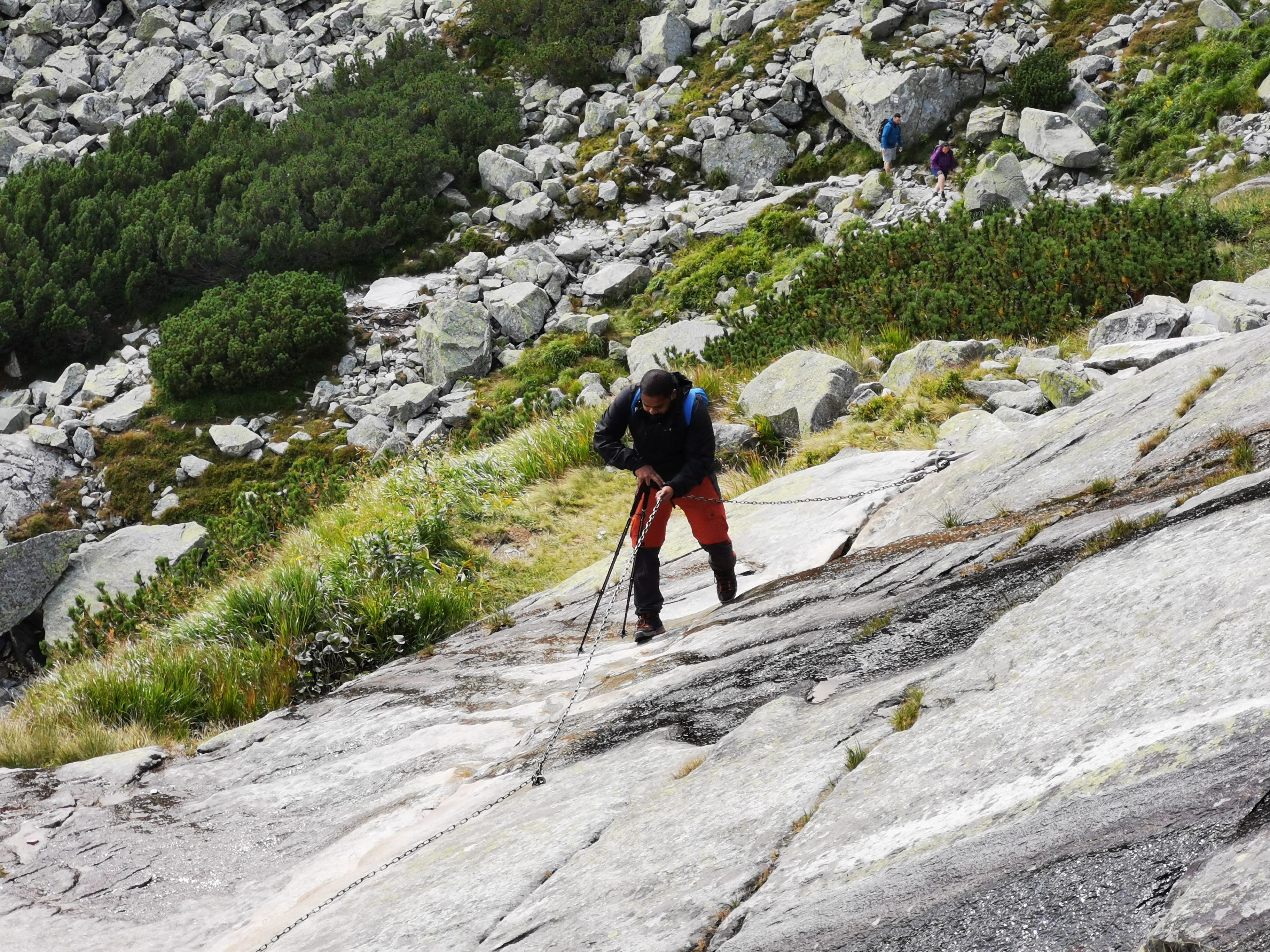 Some parts of the hike were challenging.