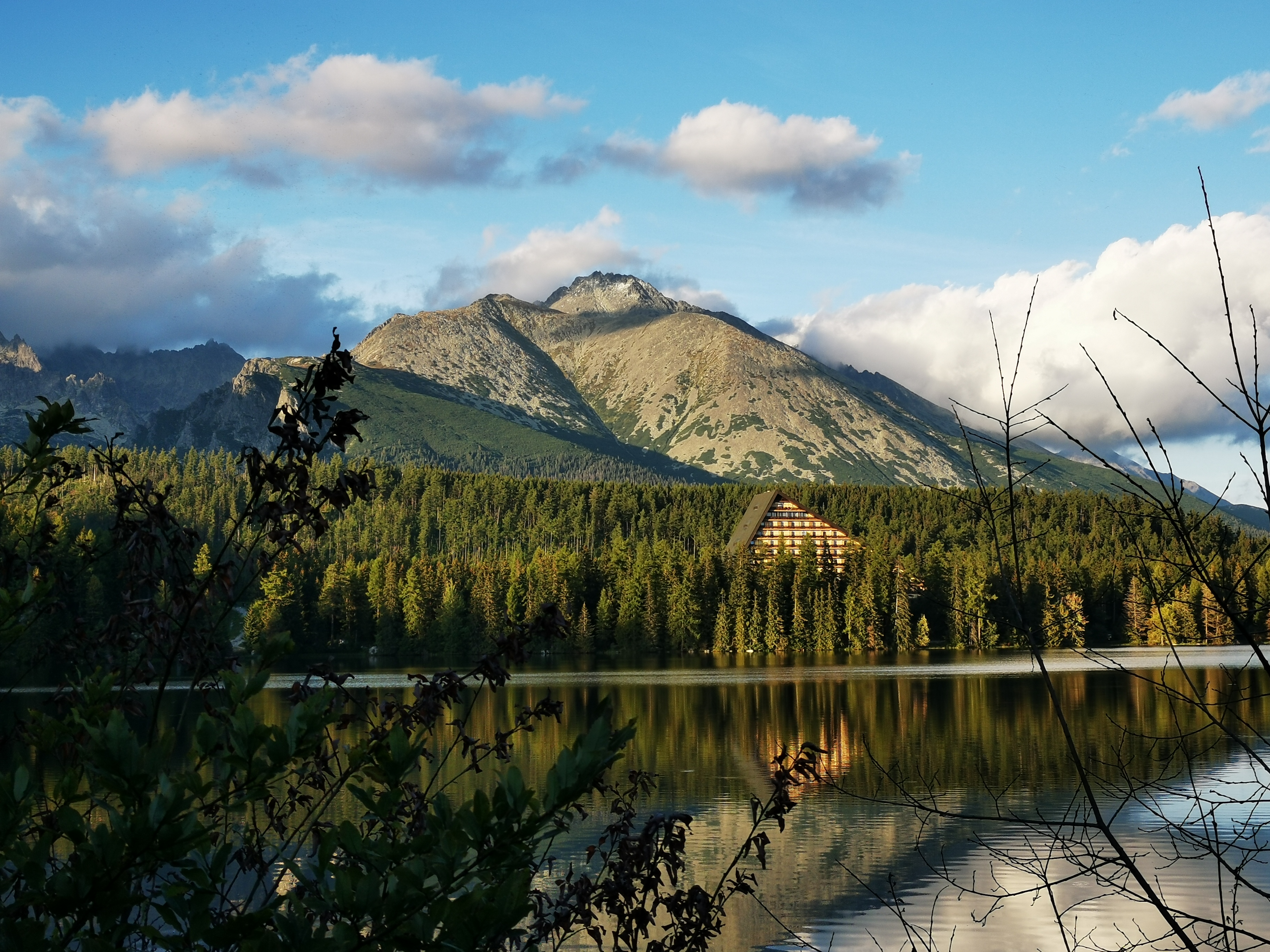 Štrbské pleso is a mountain lake of glacial origin and a top tourist destination in the High Tatras.
