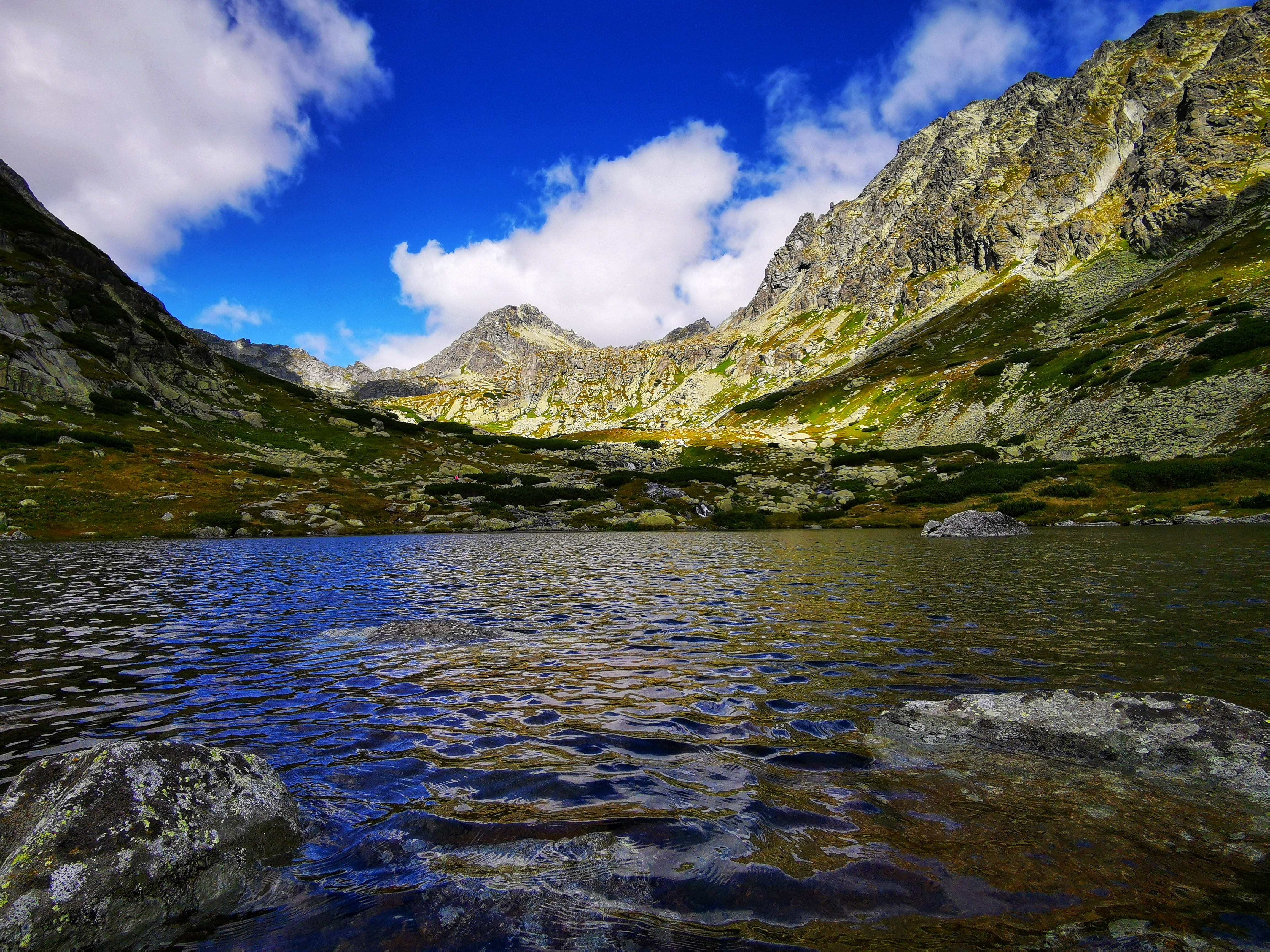 Pleso nad Skokom mountain lake lies just above the Skok Waterfall.