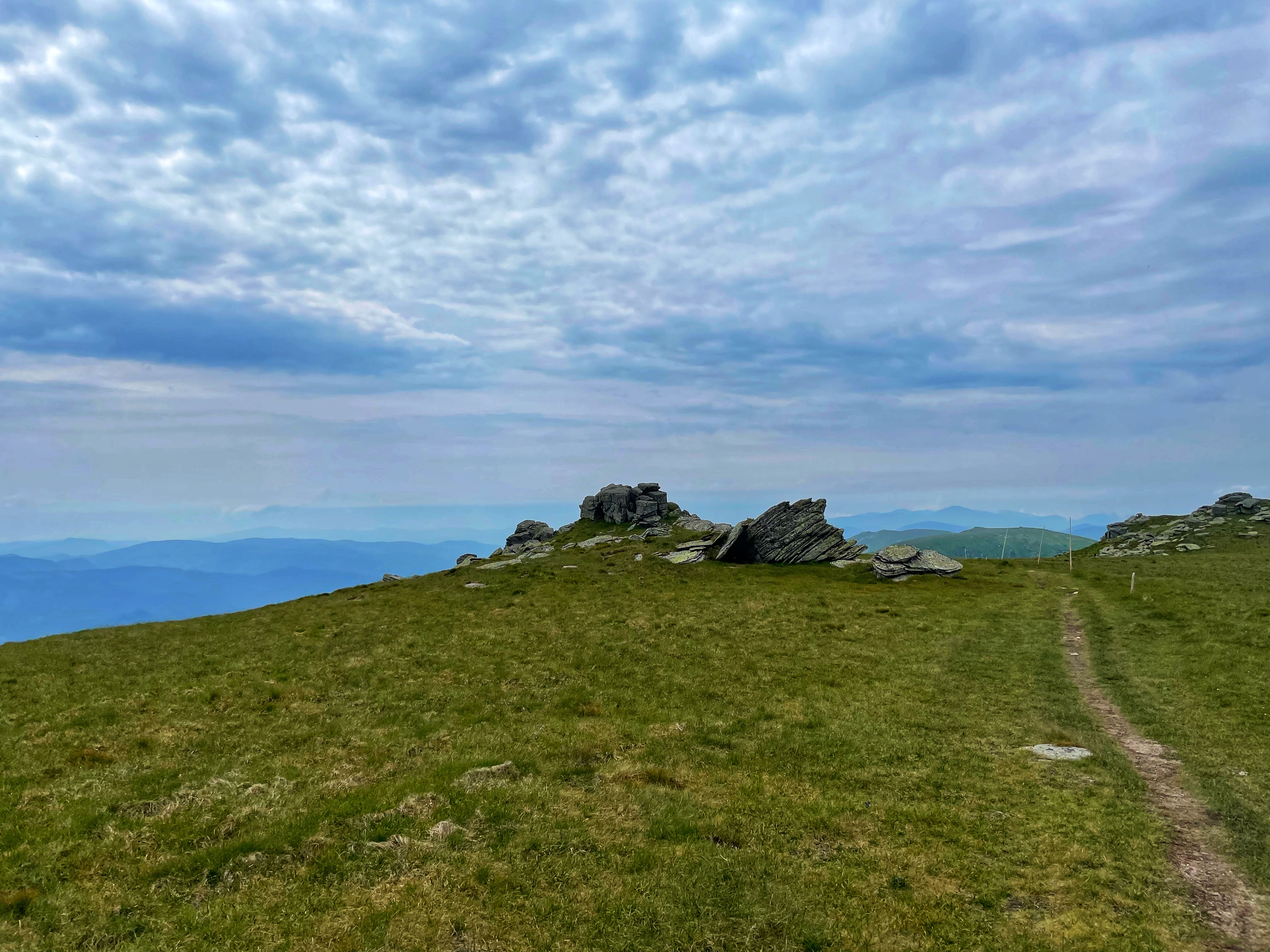 Crossing the ridge of the Low Tatras