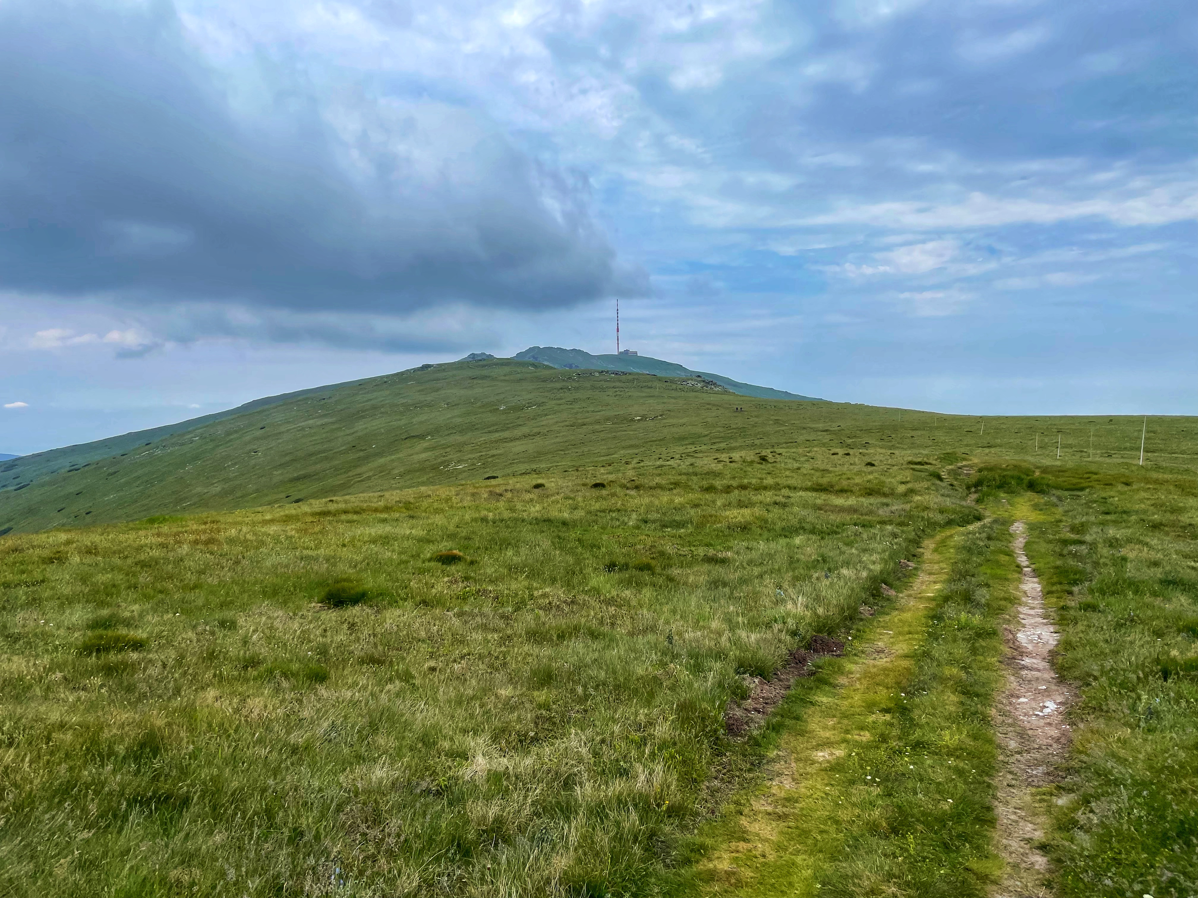 Crossing the ridge of the Low Tatras