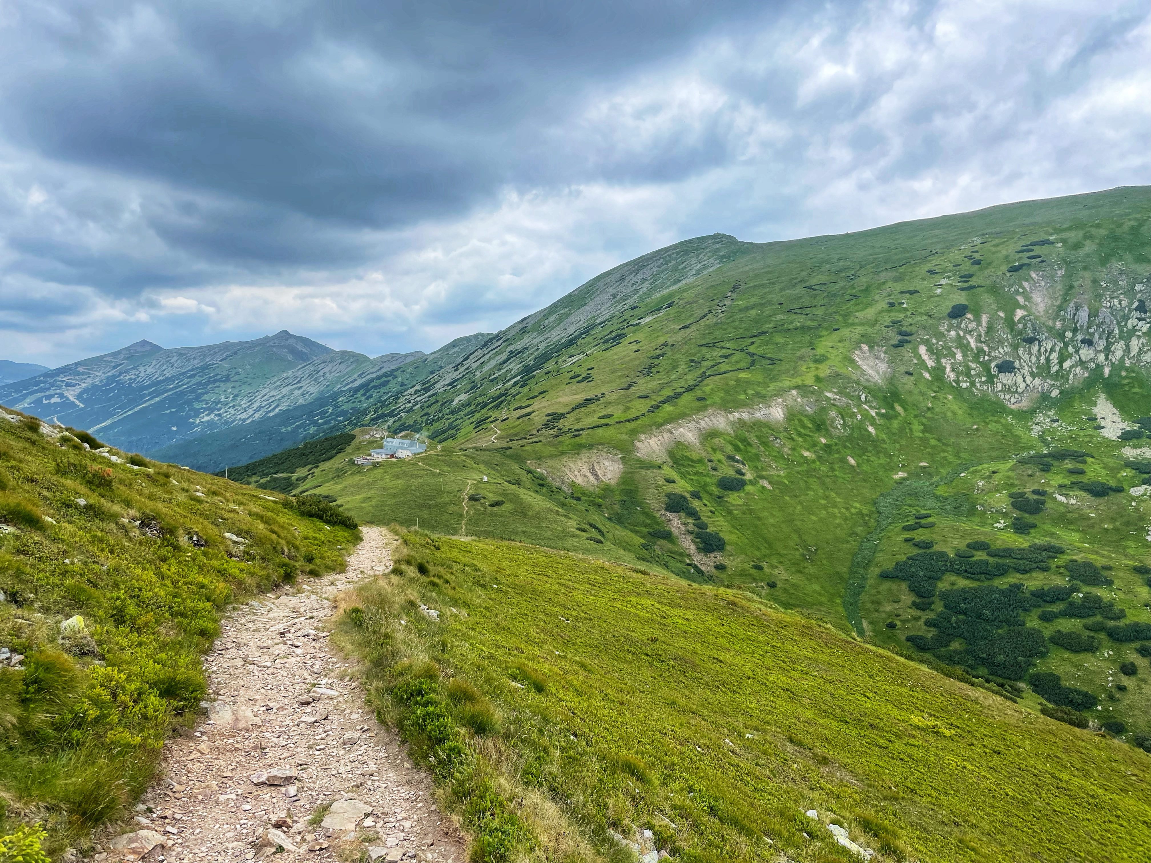 A chalet called Chata M. R. Štefánika situated under the summit of Ďumbier (2,045 m AMSL).