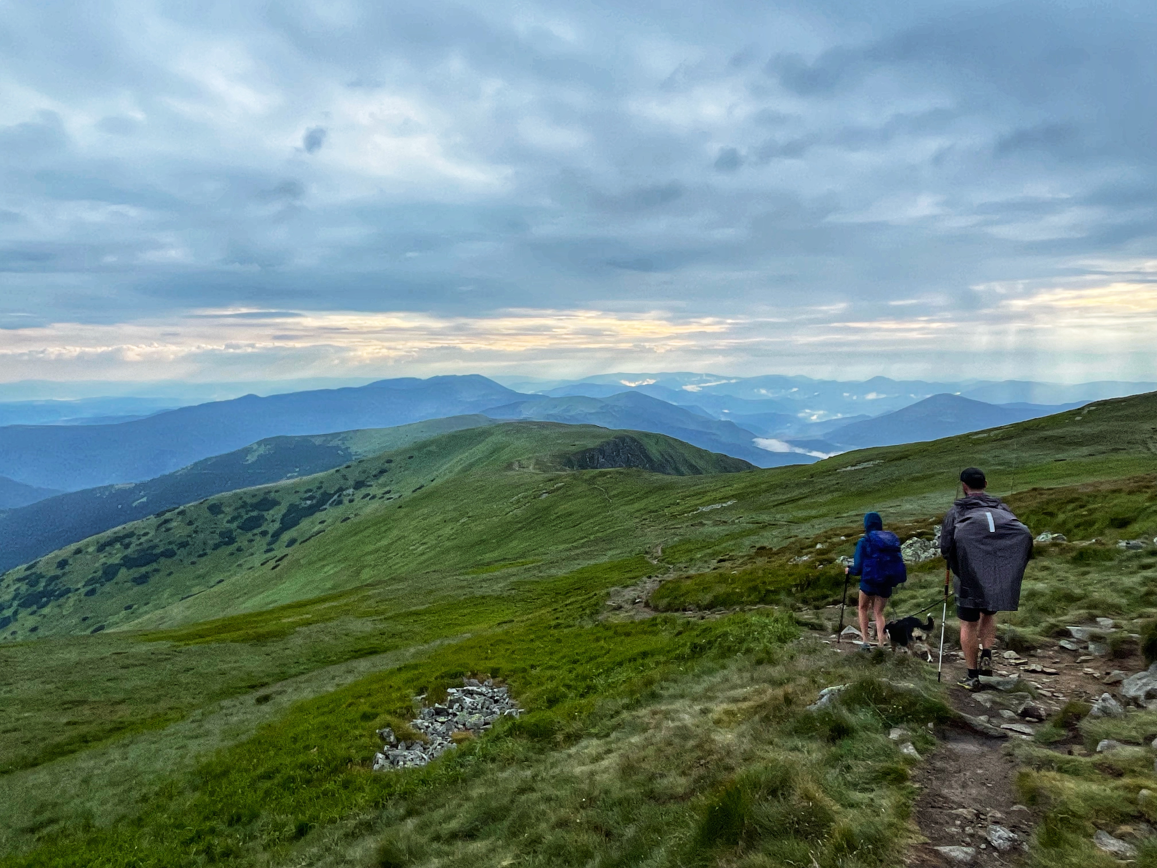 Walking down to Ďurková cabin.