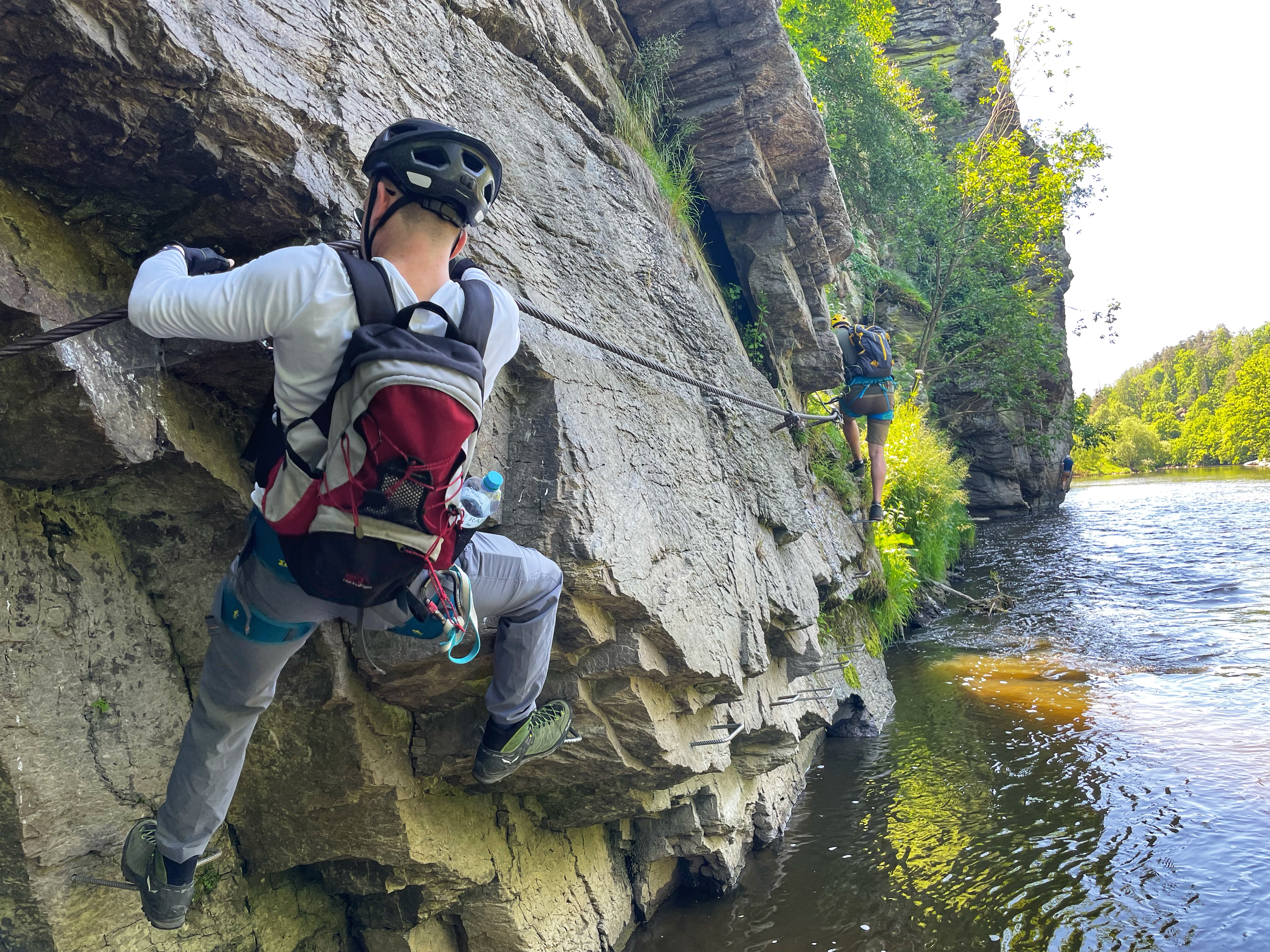 Then you just follow the river.